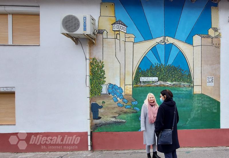 Antikorupcijski mural u Mostaru